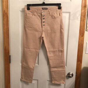 JustUSA size 30, button fly capri jeans
